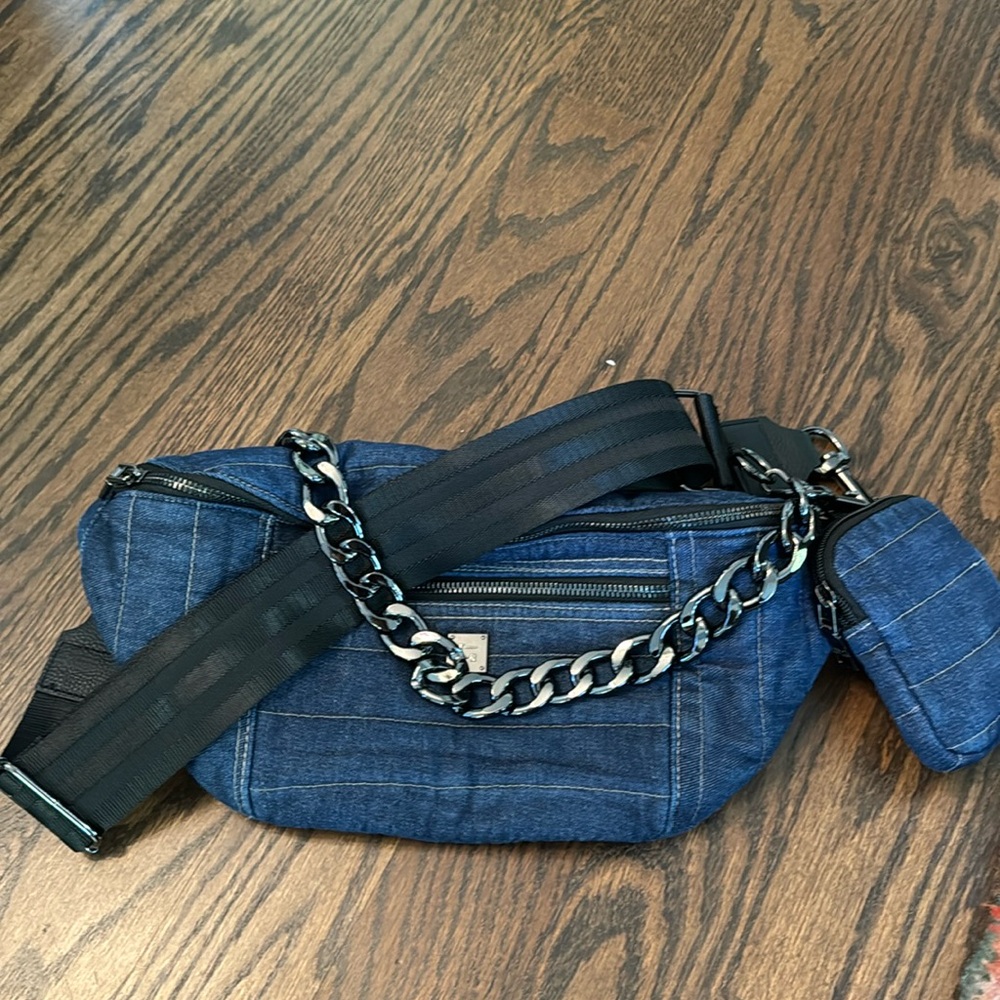 think royln denim bumbag